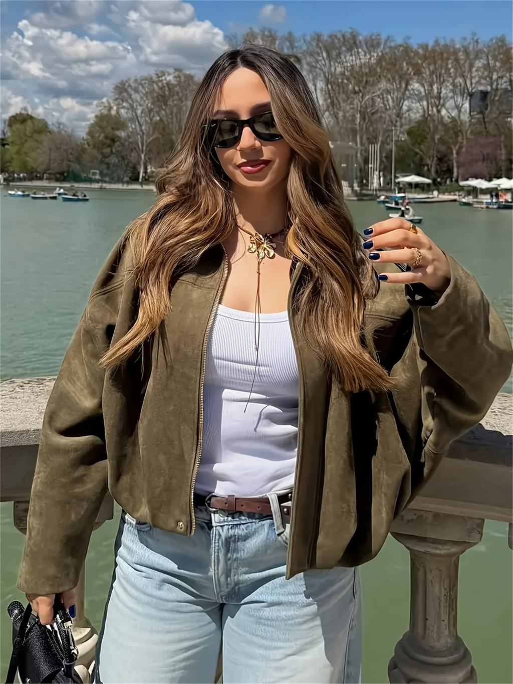 Freya Olive Utility Jacket