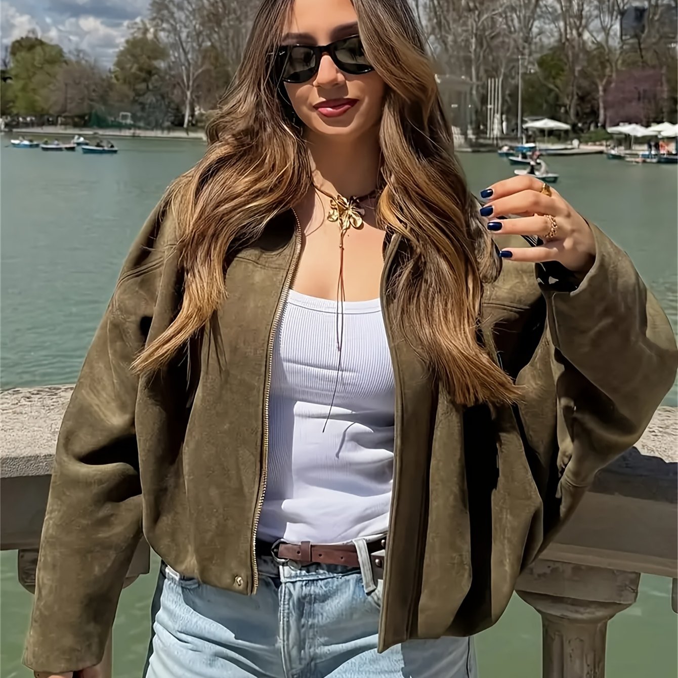 Freya Olive Utility Jacket