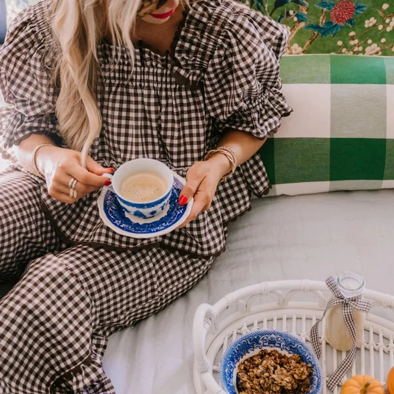 Ella Plaid Lounge Set