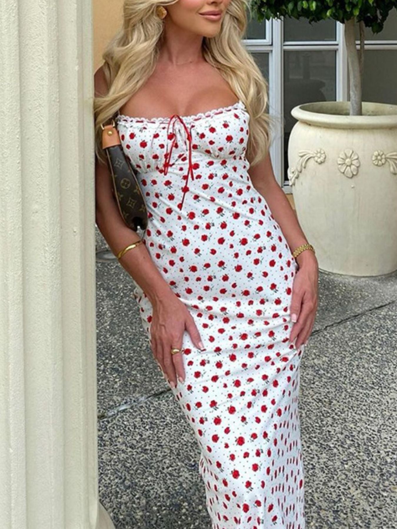 Amelia Floral Lace Cami Dress