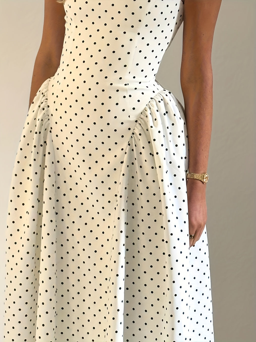 Charlotte Polka Dot Midi Dress
